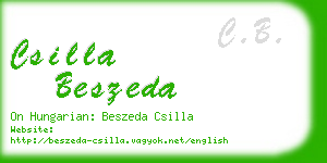 csilla beszeda business card